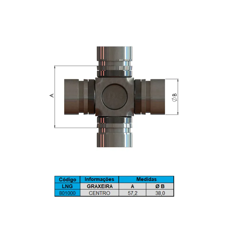 Cruzeta Cz-227 Valtra/Valmet Trator 118/128/148 (4x4)