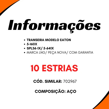 Terminal Câmbio 10 Estrias Ford Gm Agrale Jacto