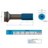 Ponteira Cardan Tras. Ford/ Gm/ Iveco/ Mbb/ Vw 16 Estrias (Encaixe
