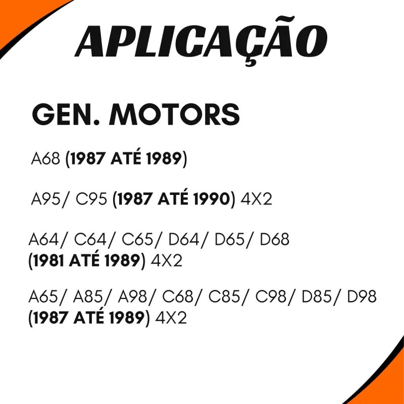 Ponteira Cardan Tras. Ford/ Gm/ Iveco/ Mbb/ Vw 16 Estrias (Encaixe