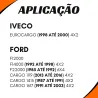 Ponteira Cardan Tras. Ford/ Gm/ Iveco/ Mbb/ Vw 16 Estrias (Encaixe