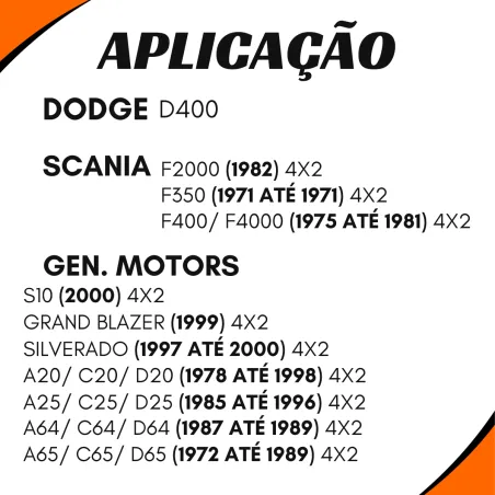 Ponteira Cardan (Intermediaria) Gm/ Ford/ Vw 16 Estrias Rol. 35 Mm
