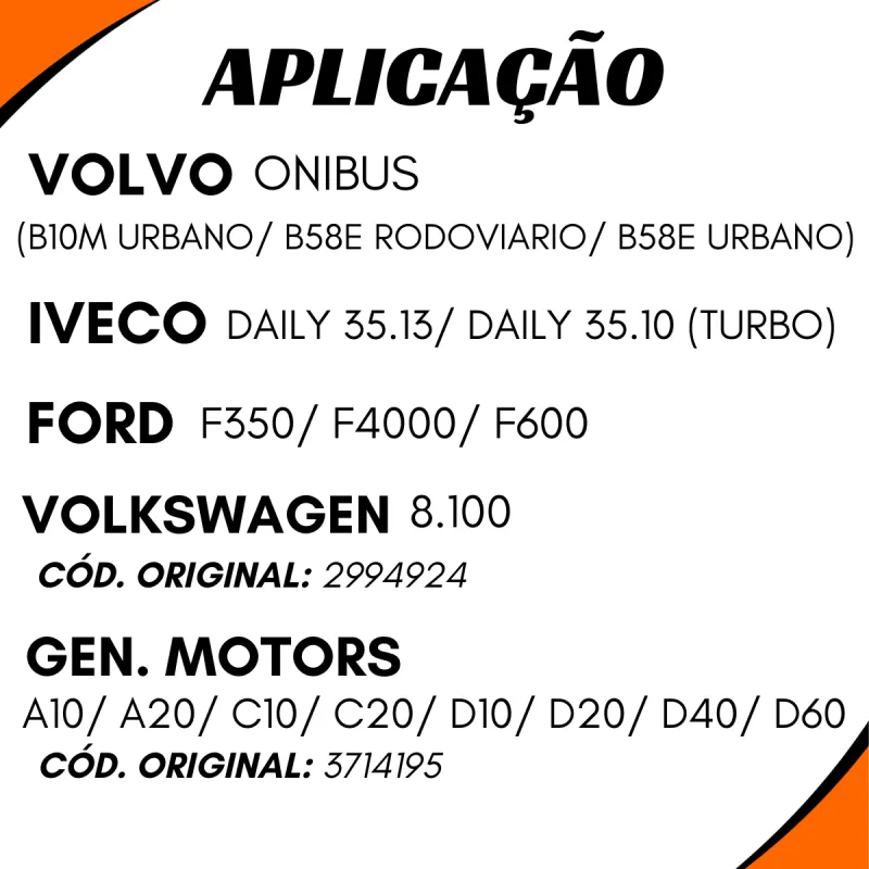 Cinta Suporte Cardan 35 Mm Gm 3714195/ Iveco/ Ford/ Volvo/ Vw/ Ford