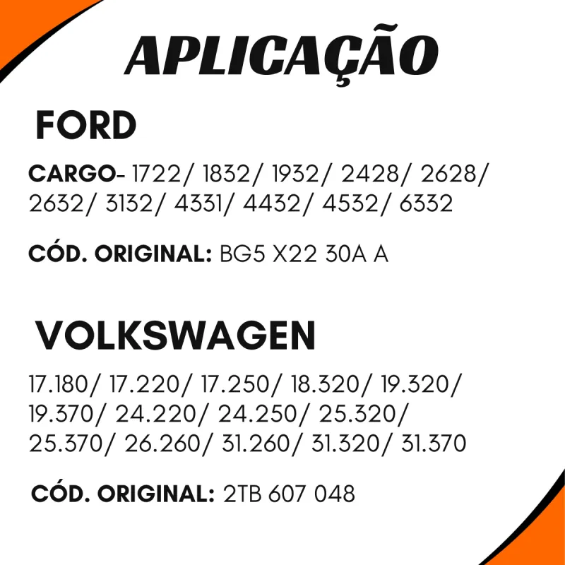 Eixo Expansores S Freio Ar  Dir. Iveco 503106143/ Vw 2tb607048/ Ford