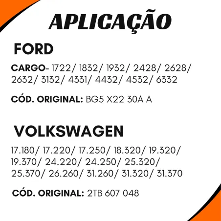 Eixo Expansores S Freio Ar  Dir. Iveco 503106143/ Vw 2tb607048/ Ford