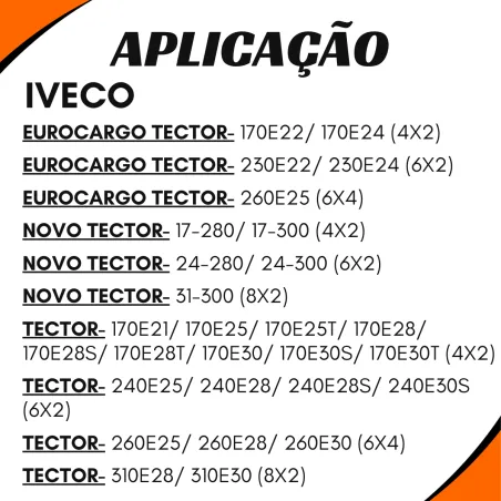 Eixo Expansores S Freio Ar  Dir. Iveco 503106143/ Vw 2tb607048/ Ford
