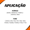 Rolamento C/ Borracha 40mm Pista Larga Vw Iveco Agrale Ford Mbb