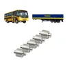Kit 5 Roletes Sapata Freio Ar Vw Ônibus/ Ford 2rp607037/ Carretas