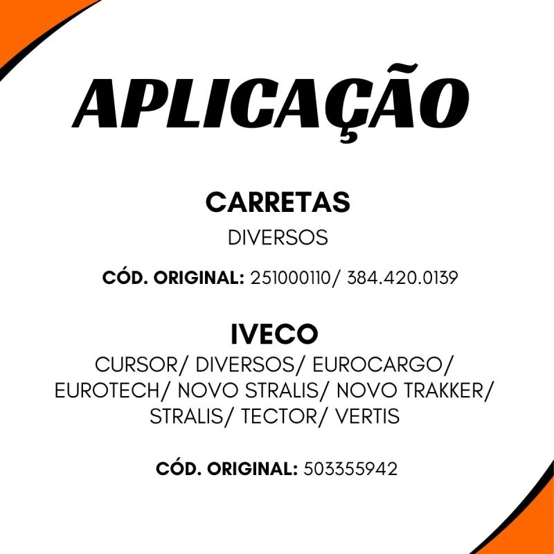 Kit 5 Roletes Sapata Freio Ar Agrale / Vw / Ford / Ford