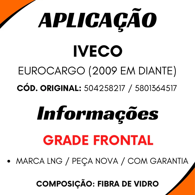 Grade Frontal Eurocargo 2009...