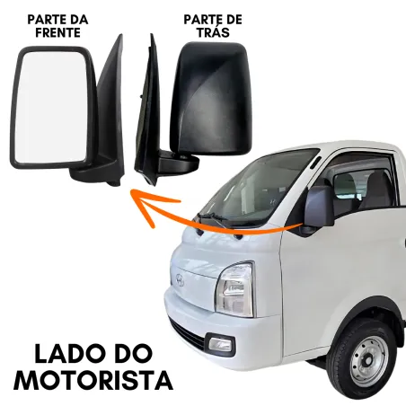 Espelho Retrov. Esq. Hyundai Hr (2005...) (Manual)