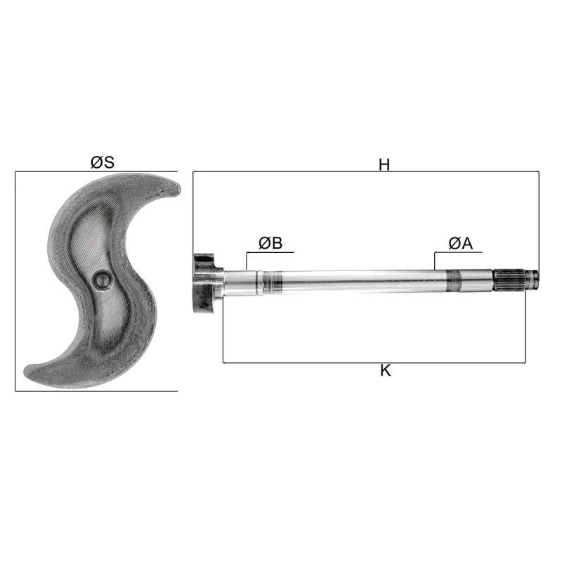 Eixo Expansores S Freio Ar Esq. Volvo 85108546/ Iveco 503355299/