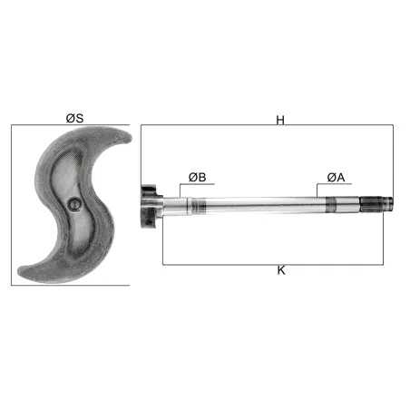 Eixo Expansores S Freio Ar Esq. Volvo 85108546/ Iveco 503355299/