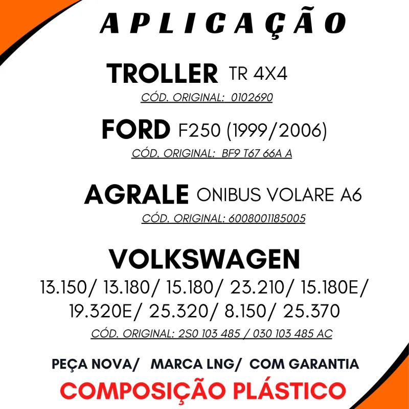 Tampa Óleo Motor Ford Bf9t6766aa Vw 2s0 103 485