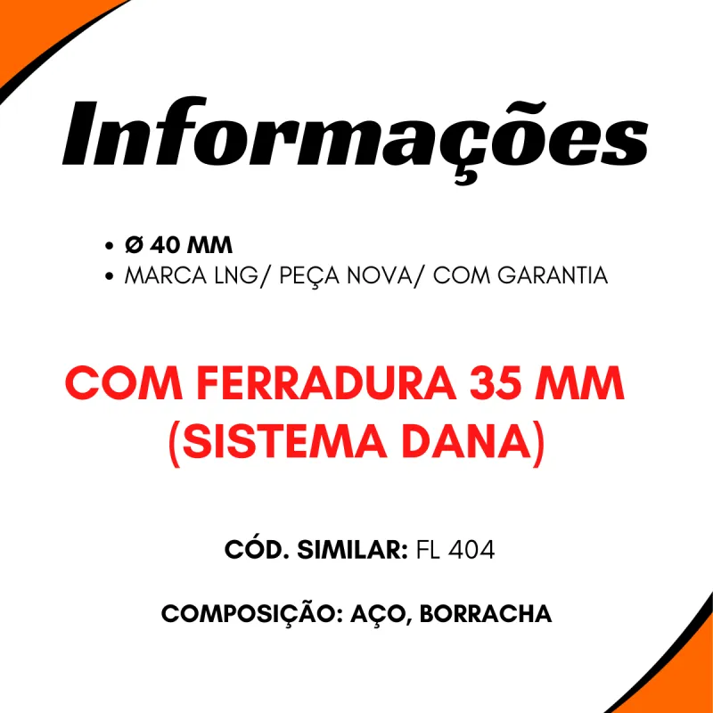 Suporte Cardan Compl. Iveco 42530546/ Ford 2rbk21117 40 Mm