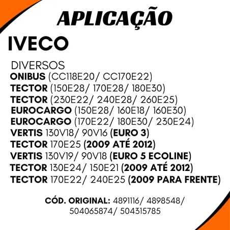 Tensor Correia Iveco Tector Diversos 504315785