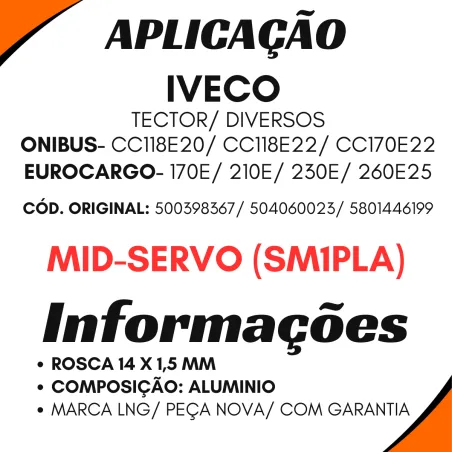 Servo Embreagem Iveco Eurocargo 170e/ 210e/ 230e/ 260e25/ Ônibus