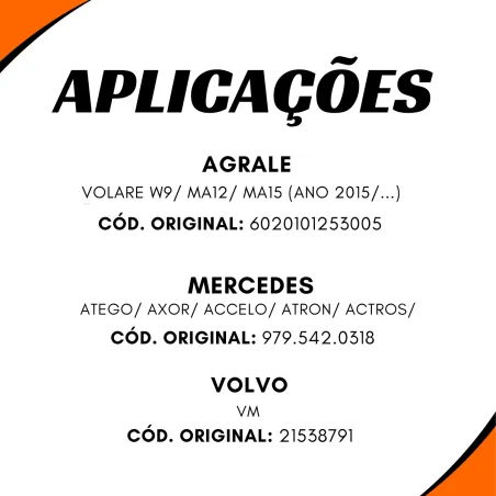 Sensor Válvula Apu Moderna Axor Atego Accelo Atron Actros