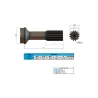 Ponteira Cardan (Tras) Gm/ Ford/ Vw Kombi/ Ford 16 Estrias (Encaixe