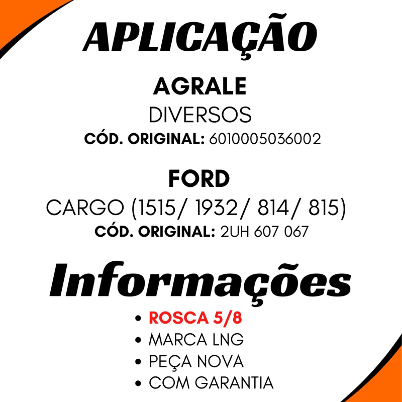 Forquilhas Haste Cuica Vw / Agrale / Ford