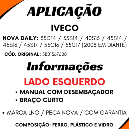 Espelho C/Desemb. Esq. Manual N.Daily (2008...)