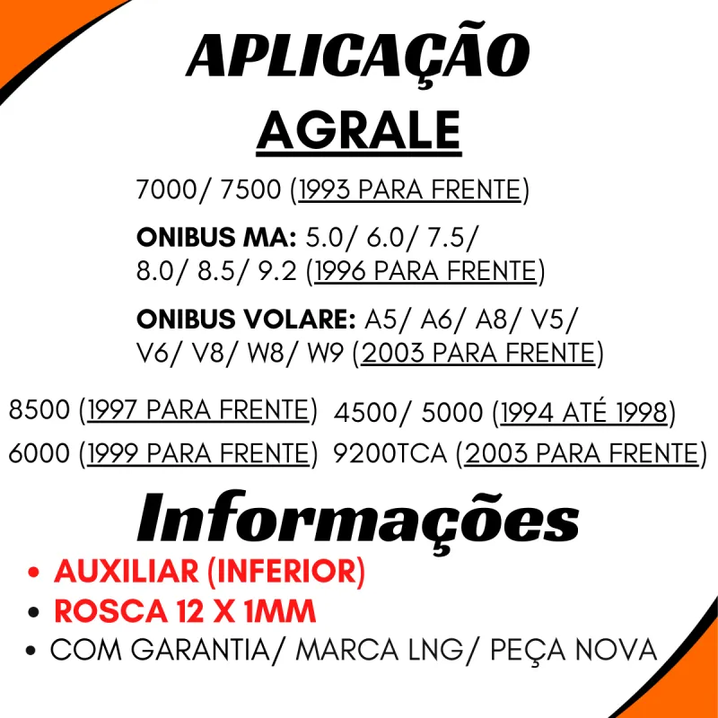 Cilindro Embreagem Ford 96hu7a508aa/ Agrale/ Vw 2sl721261 Auxiliar