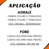 Kit 50 Engraxadeiras Reta 1/4 Ford/ Vw/ Agrale..