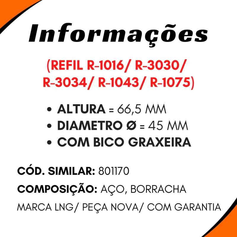 Rolamento C/ Borracha 45mm Mbb Iveco Vw Gm Volvo