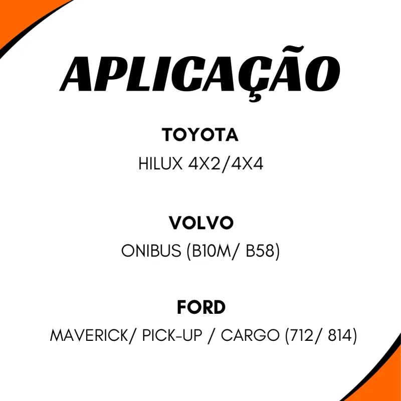 Garfo Cardan 73,2 Mm Toyota Hilux Ford F1000 Volvo B58