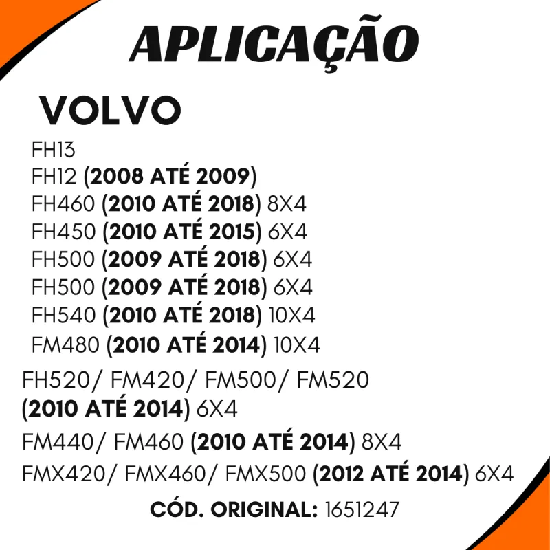 Flange Cardan (De Orelha) Daf Xf 105ftt/ Vw 2u2521145a/ Iveco