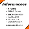 Flange Cardan (De Orelha) Daf Xf 105ftt/ Vw 2u2521145a/ Iveco