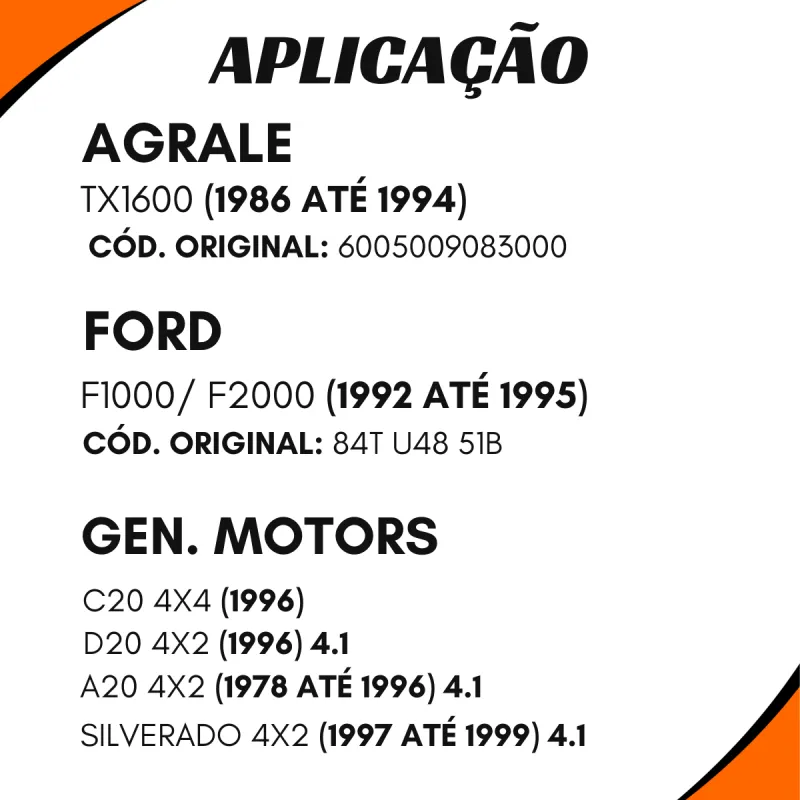 Terminal Diferencial Aço 29 Est. Agrale Gm Ford 84tu4851b