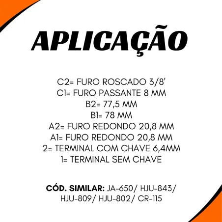 Junta Basculante Aplic. Hju-802 / Hju-809 / Hju-843 / Cr-115