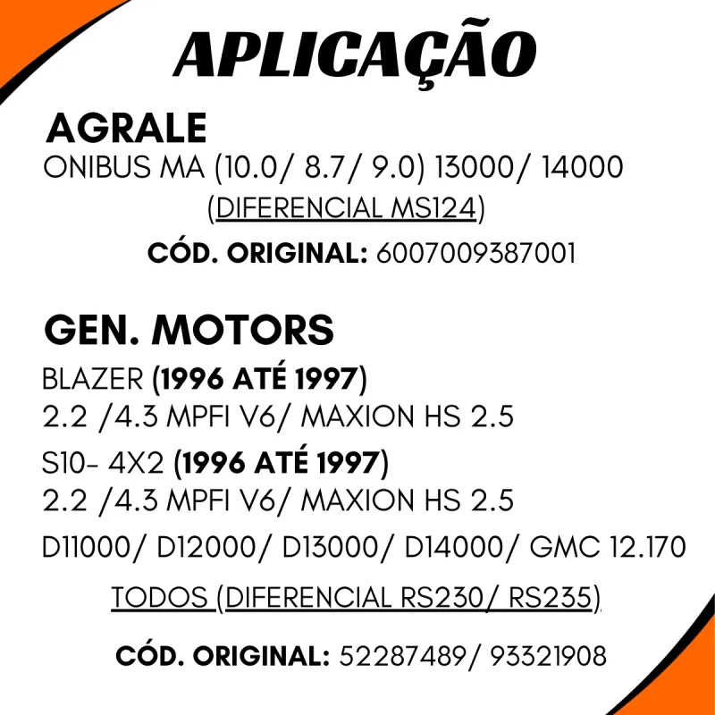 Terminal Diferencial Aço 34 Est. Ford Bf6t4851aa Iveco 7149624 Gm