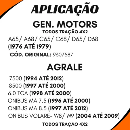 Luva Cardan 16 Estrias Agrale 7500/ 8500/ Vw 4183221 /Ford Tl1521353/