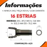 Luva Cardan Vw 2uu521353/ Navistar 9.800/ Volvo 6885656/ Ford Cargo/