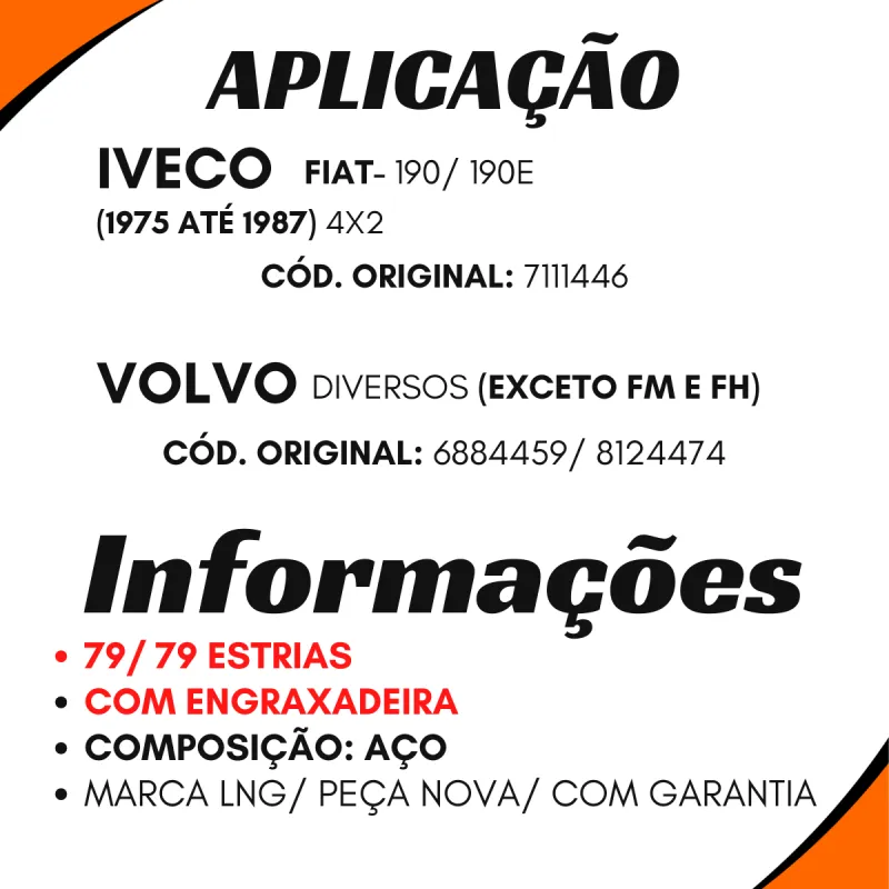 Junta Universal Volvo Ônibus E Caminhões