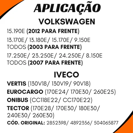 Polia Tensor Correia Sup. Iveco 504065877 Vw 8.150e/ 9.150e/ 13.170e/