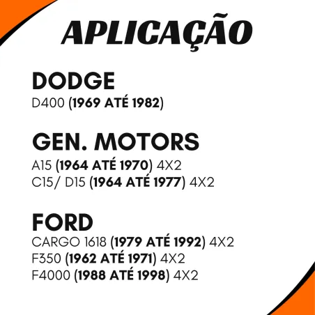 Ponteira Cardan (Intermediaria) Vw D400/ Gm Ac14/ Ac15/ Acd10/ Acd14/