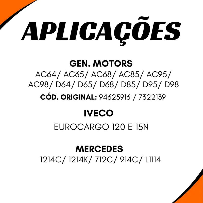 Luva 16 Estrias Gm Ford Mbb Vw