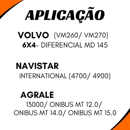 Terminal Diferencial Aço 46 Est. Ret.82,6mm Ford Iveco Vw Volvo