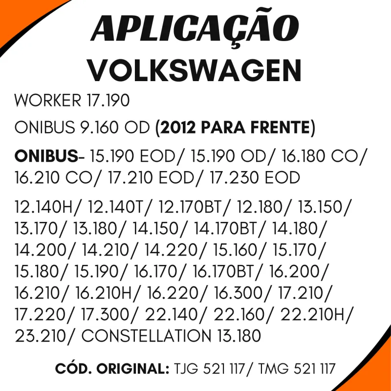 Suporte Cardan Compl. Vw 0004100222/ Iveco/ Volvo/ Gm 94652433/ Ford