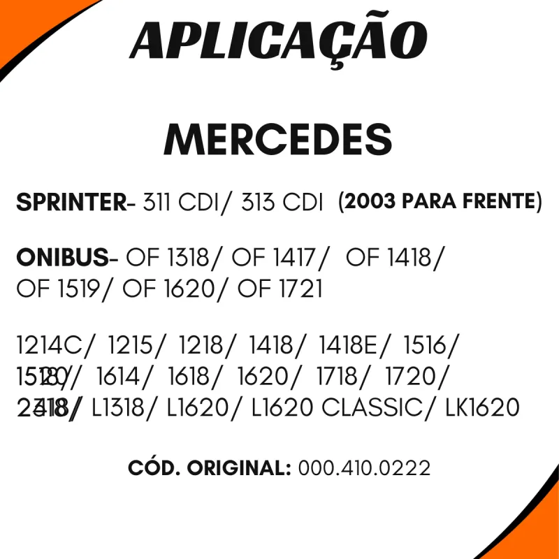 Suporte Cardan Compl. Vw 0004100222/ Iveco/ Volvo/ Gm 94652433/ Ford