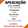 Ponteira Cardan Tras. Gm/ Ford/ Vw 16 Estrias (Encaixe Tubo 46,9 Mm)
