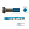 Ponteira Cardan Tras. Ford/ Mbb/ Vw/ Agrale 16 Estrias (Encaixe Tubo