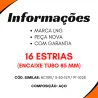 Ponteira Cardan Tras. Ford/ Mbb/ Vw/ Agrale 16 Estrias (Encaixe Tubo