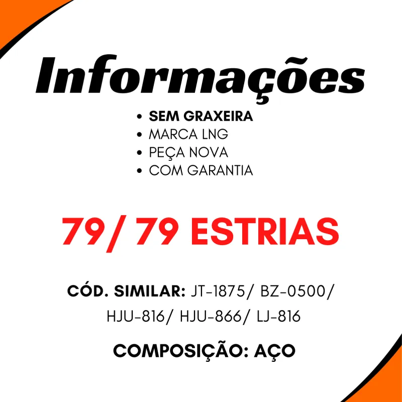 Junta Universal 79/79 Estrias Mercedes Iveco  Volvo
