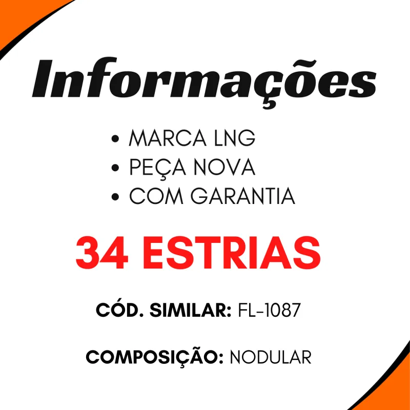 Terminal Cardan Nodular Vw/ Ford/ Agrale/ 34 Estrias (Spl90-1x)