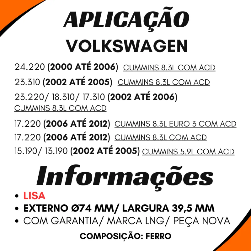 Polia Tensor Correia Lisa Vw 2t0 145 299 B Ford Bg3t10b300aa
