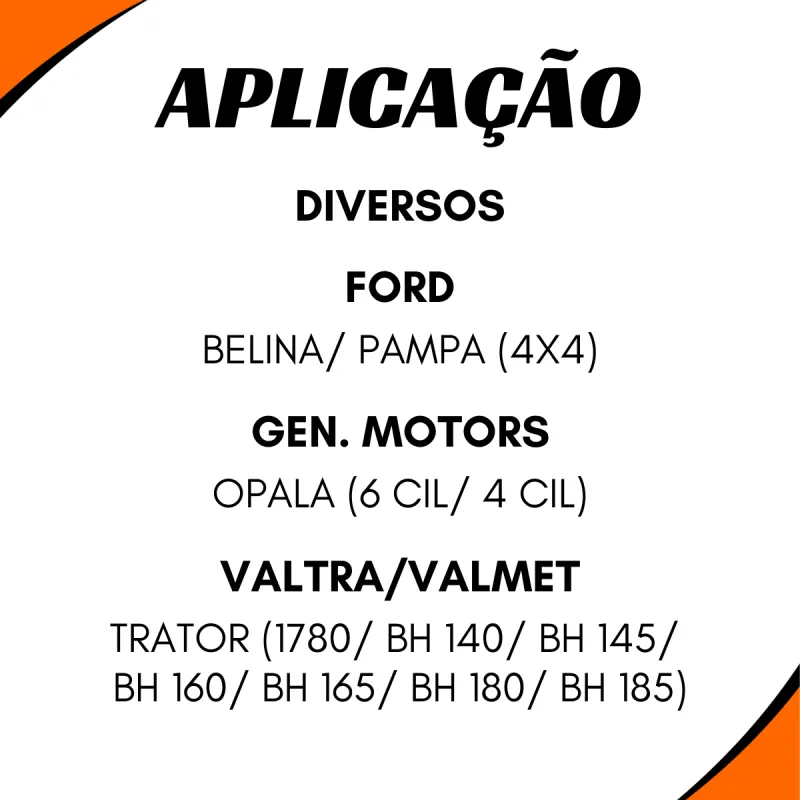 Ponteira E Luva Cardan (Conjunto) Aço Ford Belina, Pampa/ Gm Opala/